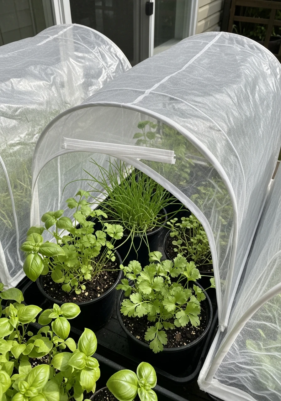 Weather Protection Covers - 50 Herb Garden Ideas for a Beautiful, Budget-Friendly Home
