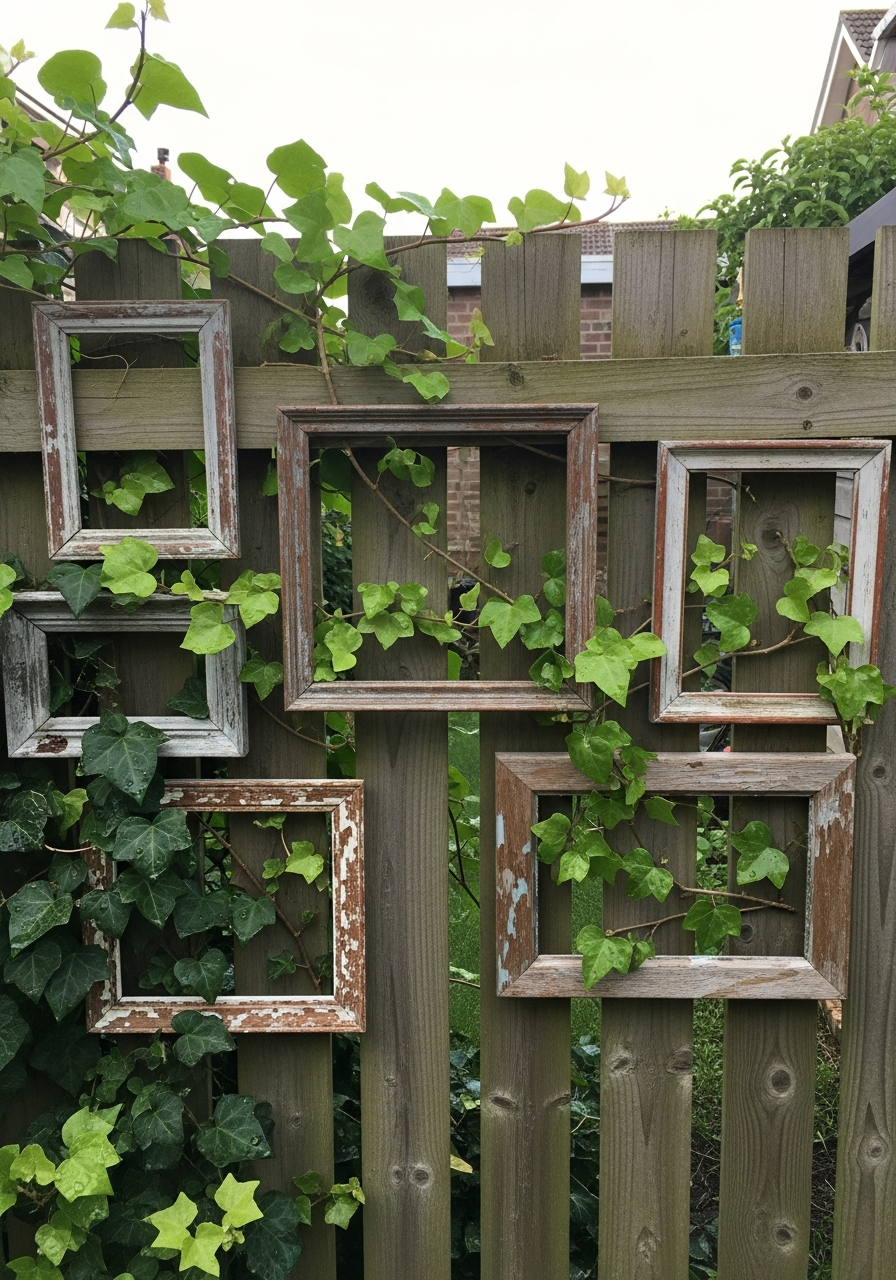 19. Garden Fence Picture Frames