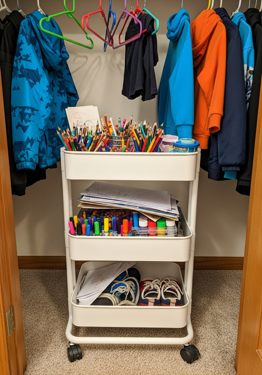 15. Add a Rolling Cart