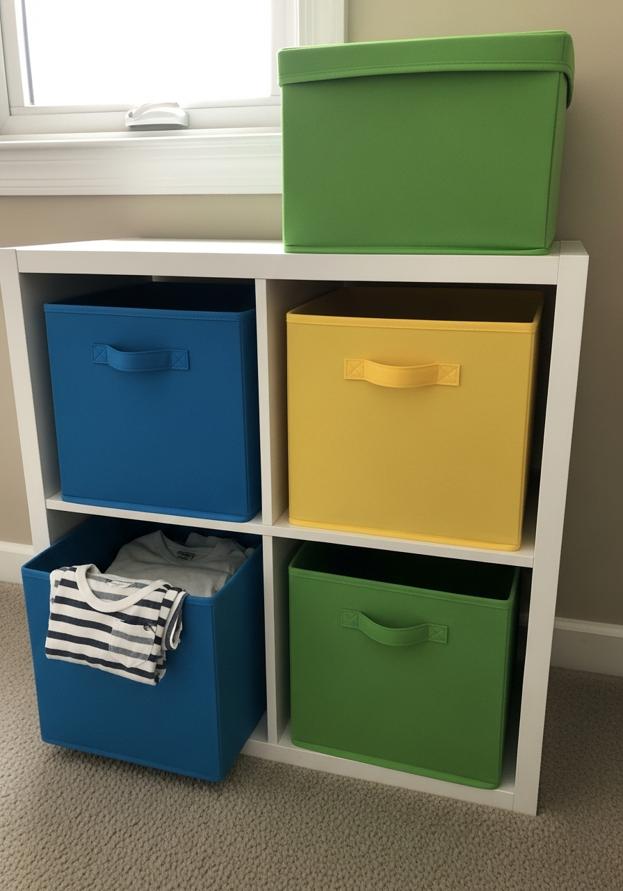 23. Use Foldable Fabric Cubes