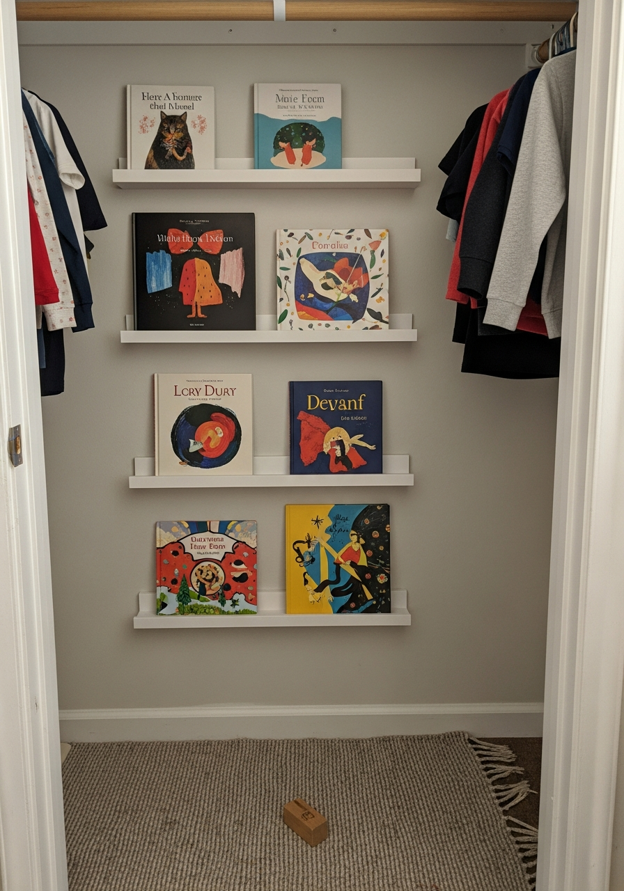 28. Mount Small Book Shelves