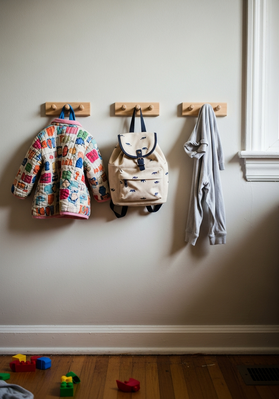 8. Mount Low Wall Hooks