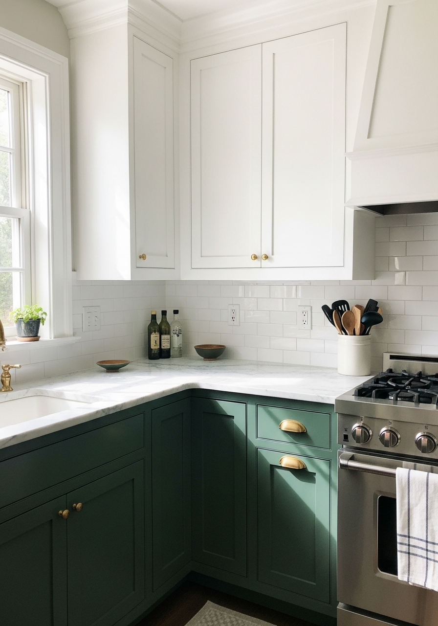 25. Hunter Green and White