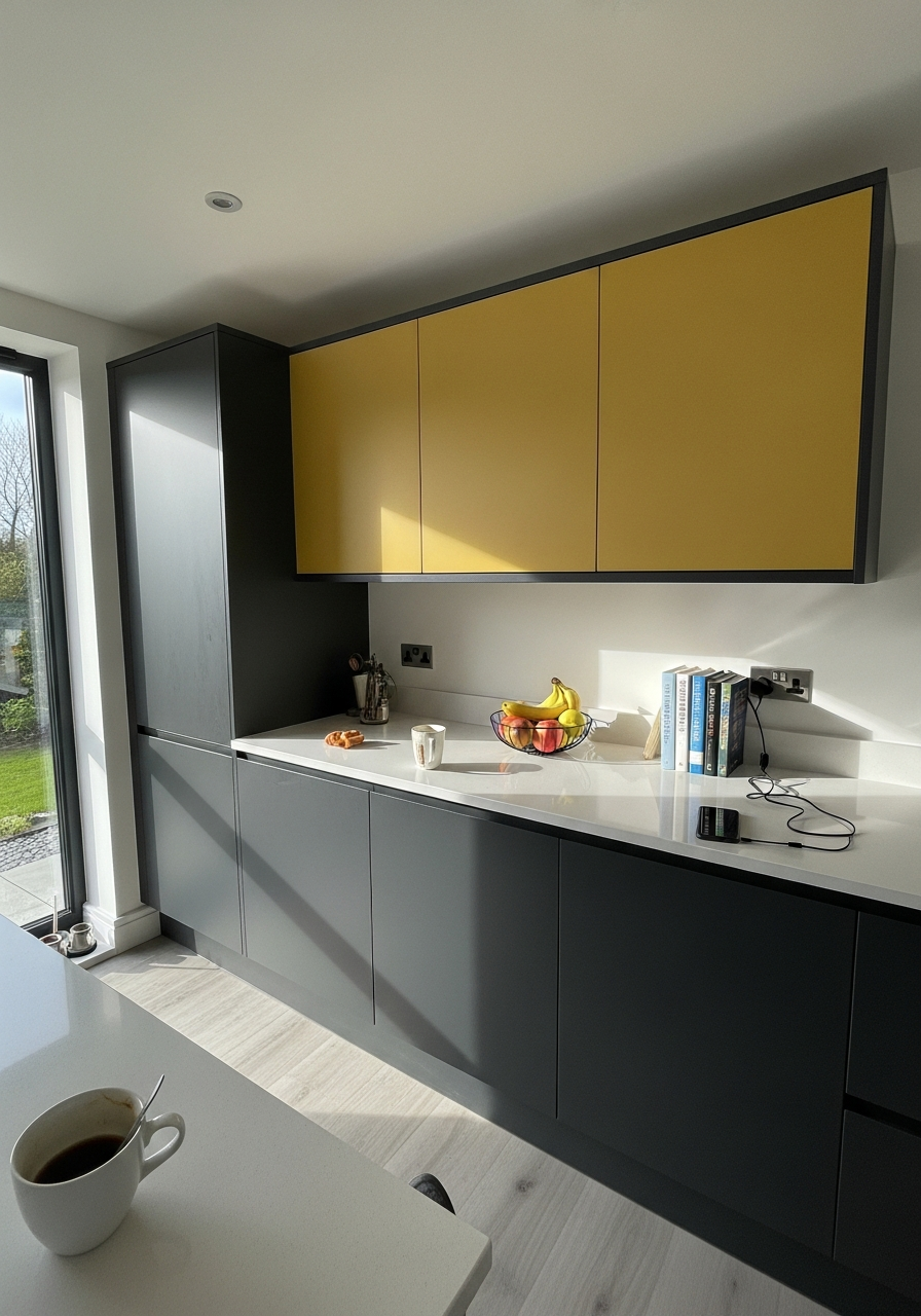 26. Mustard and Dark Gray