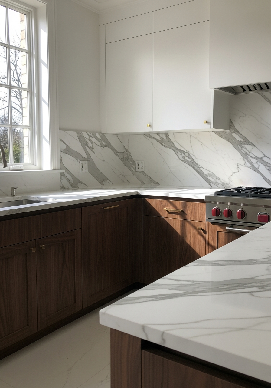 34. Dark Wood and Marble