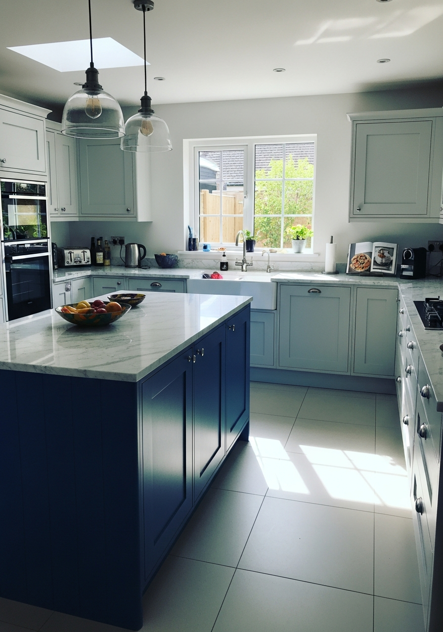 37. Cobalt and Gray Pair