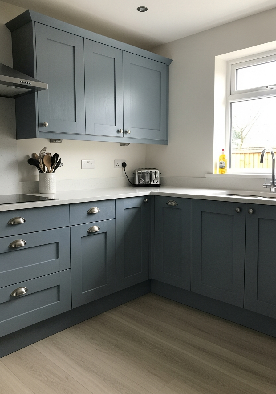 39. Slate and Silver Accents