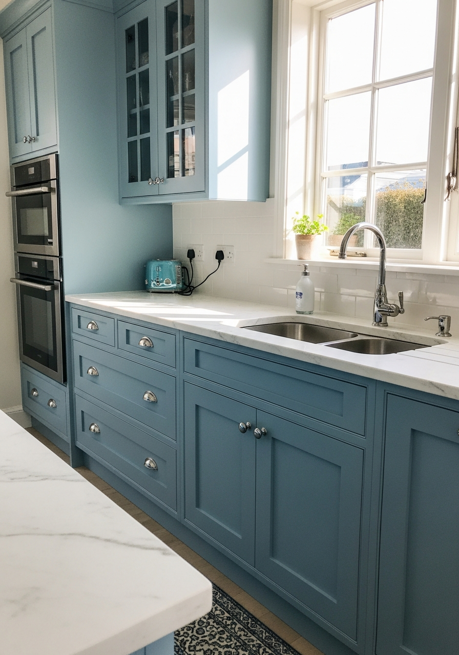 9. Blue and Silver Mix