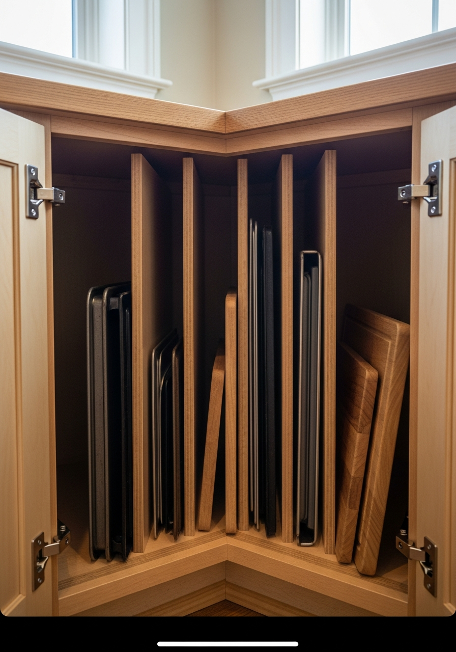 18. Corner Cabinet Vertical Dividers