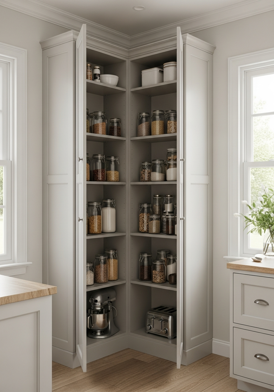 8. Corner Pantry Cabinet