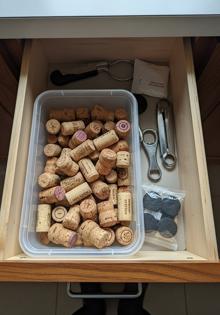 19. Wine Cork Storage Bin