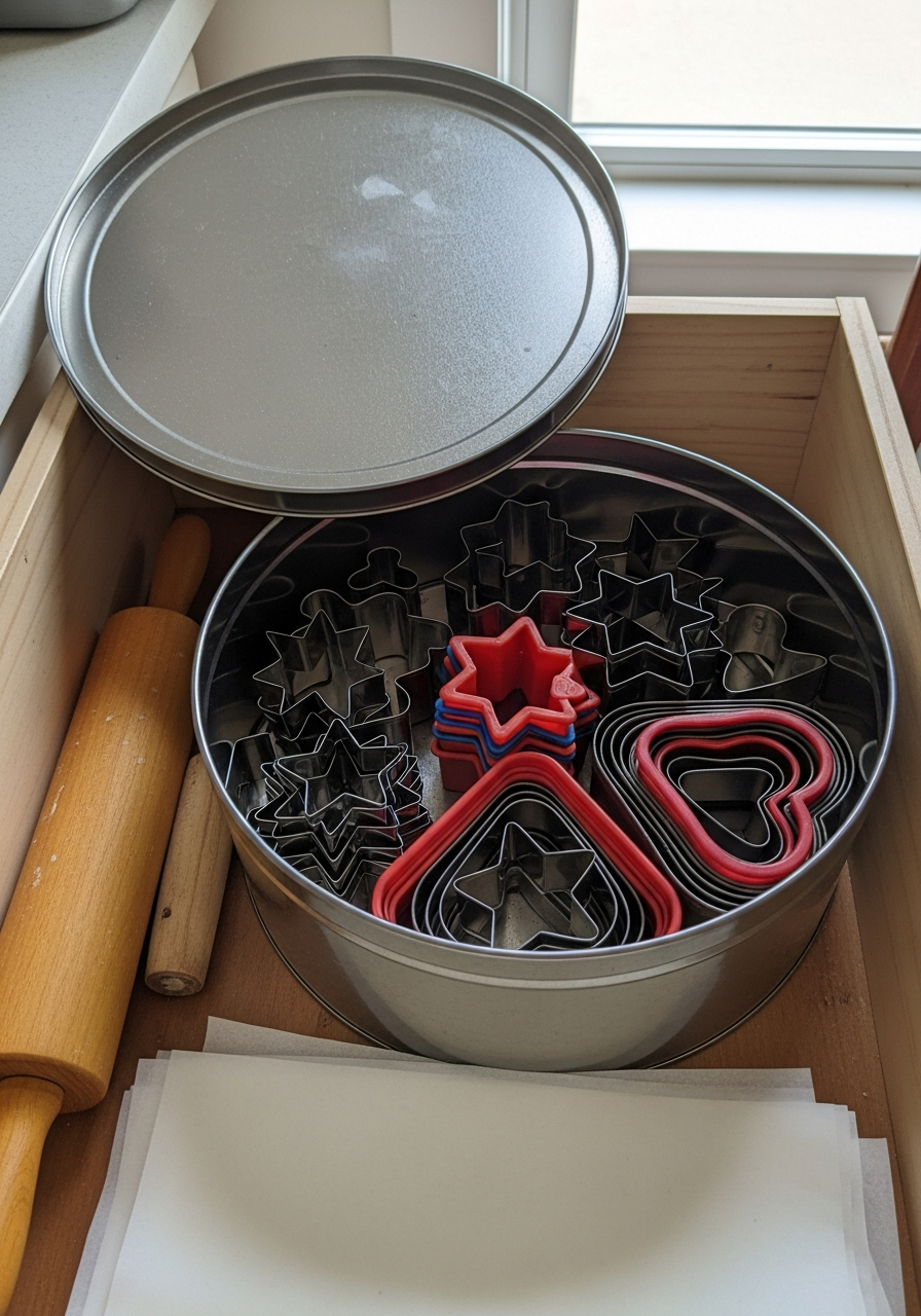 22. Cookie Cutter Storage Tin