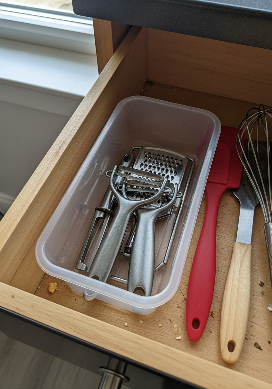 30. Grater and Peeler Bin