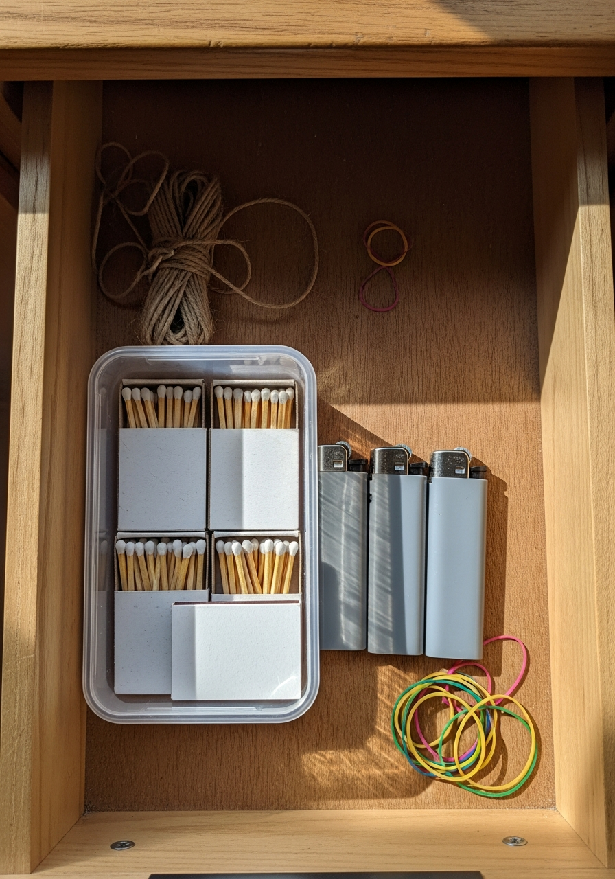 35. Matchbook and Lighter Bin
