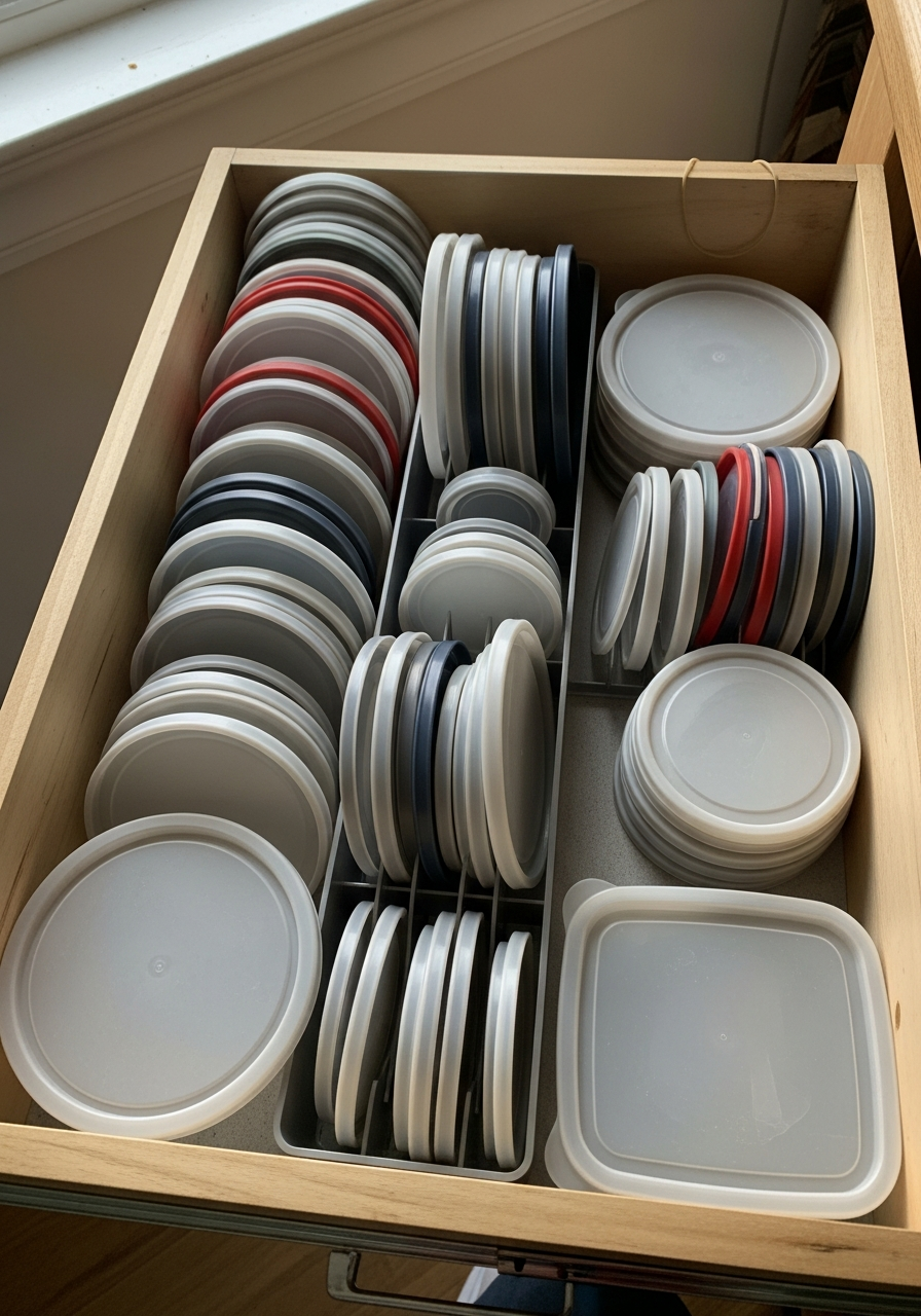 38. Plastic Lid Stackable Rack