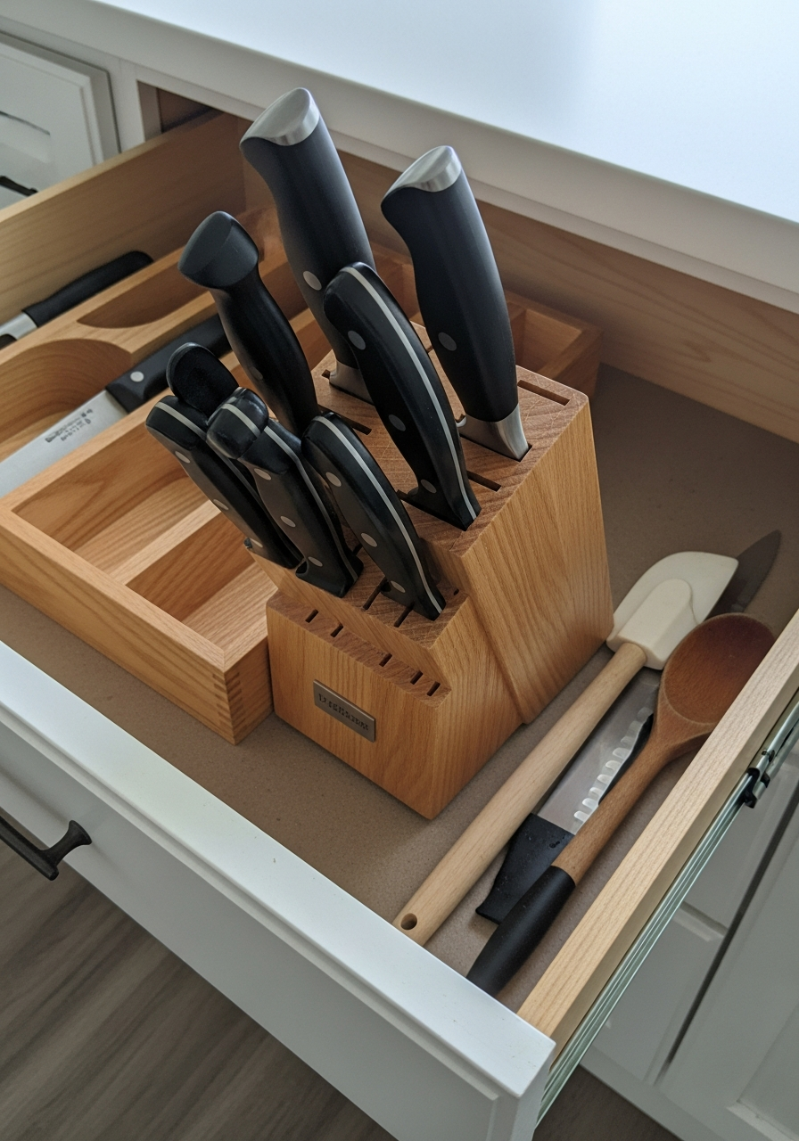 4. In-Drawer Knife Block