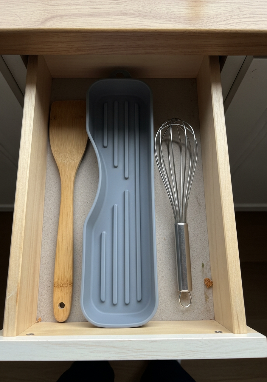 8. Silicone Utensil Rest Tray
