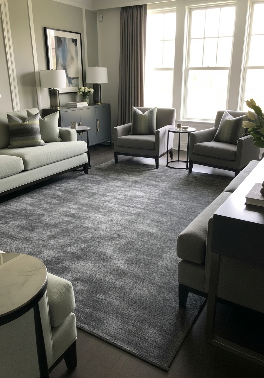 Pistachio & Charcoal Gray - 50 Living Room Color Combinations You'll Love