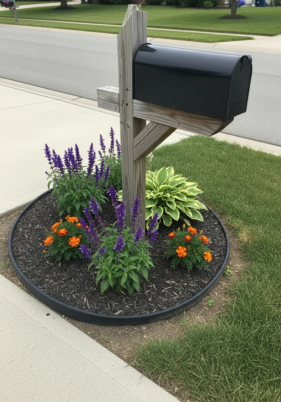 10. Mixed Perennials and Annuals Bed