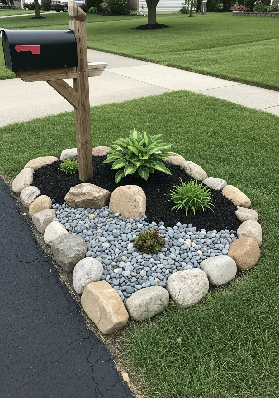 23. Small Rock Garden Bed