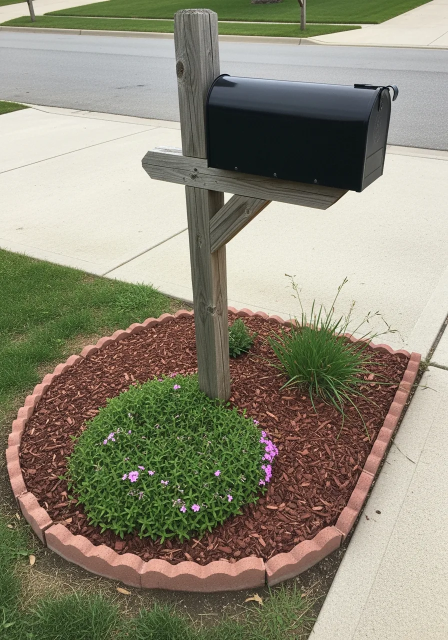 25. Mailbox Bed Ground Cover