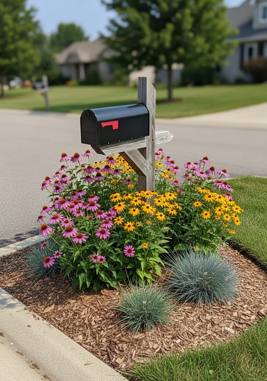 33. Native Plant Mailbox Garden