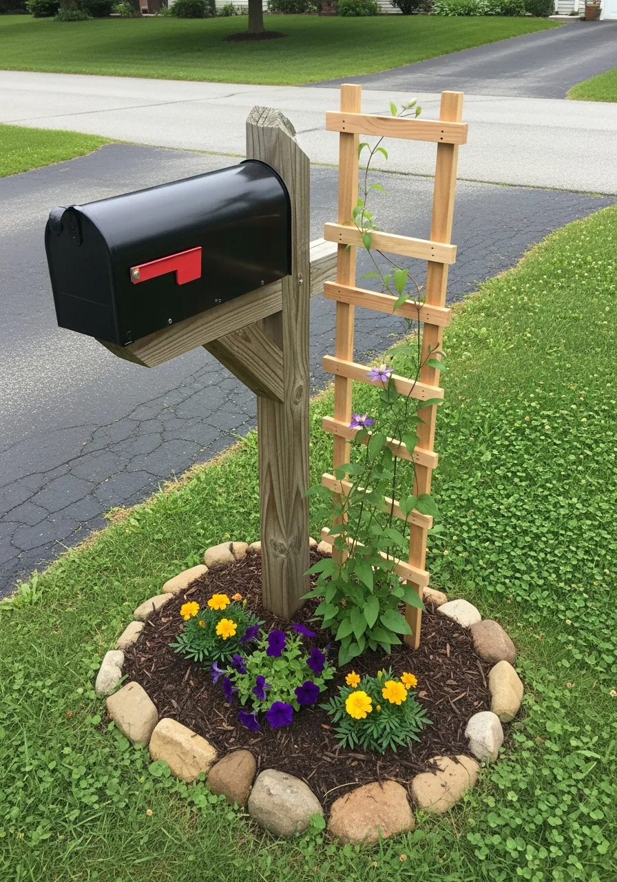 37. Mailbox Bed Vertical Trellis
