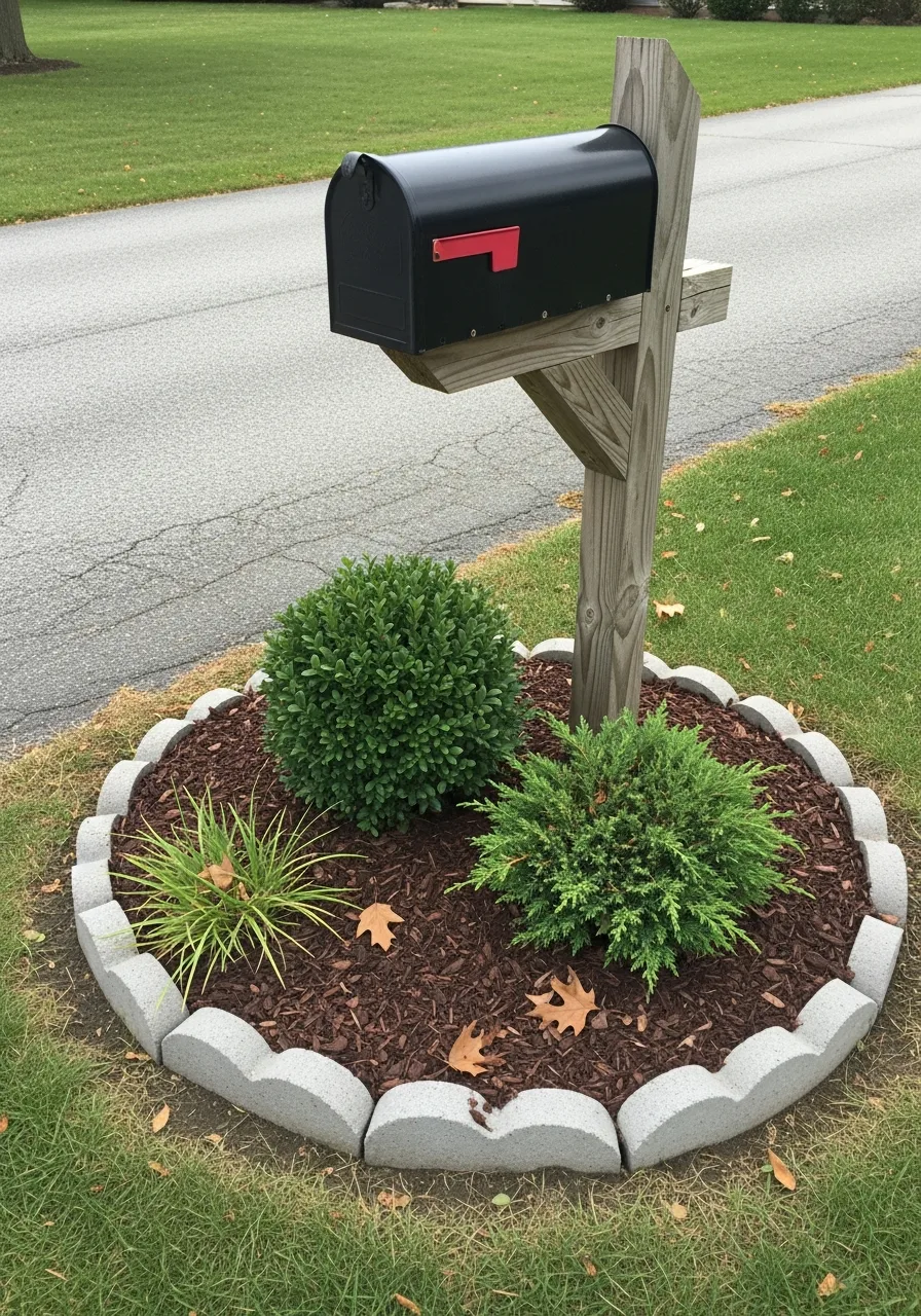 39. Mailbox Bed Evergreen Base