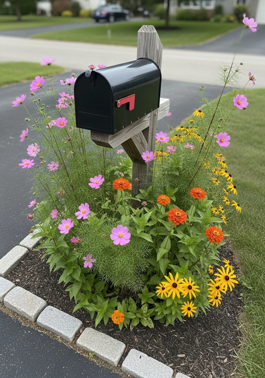 5. Wildflower Mailbox Garden