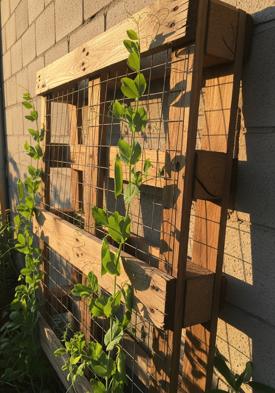 21. Pallet Garden Climbing Plants