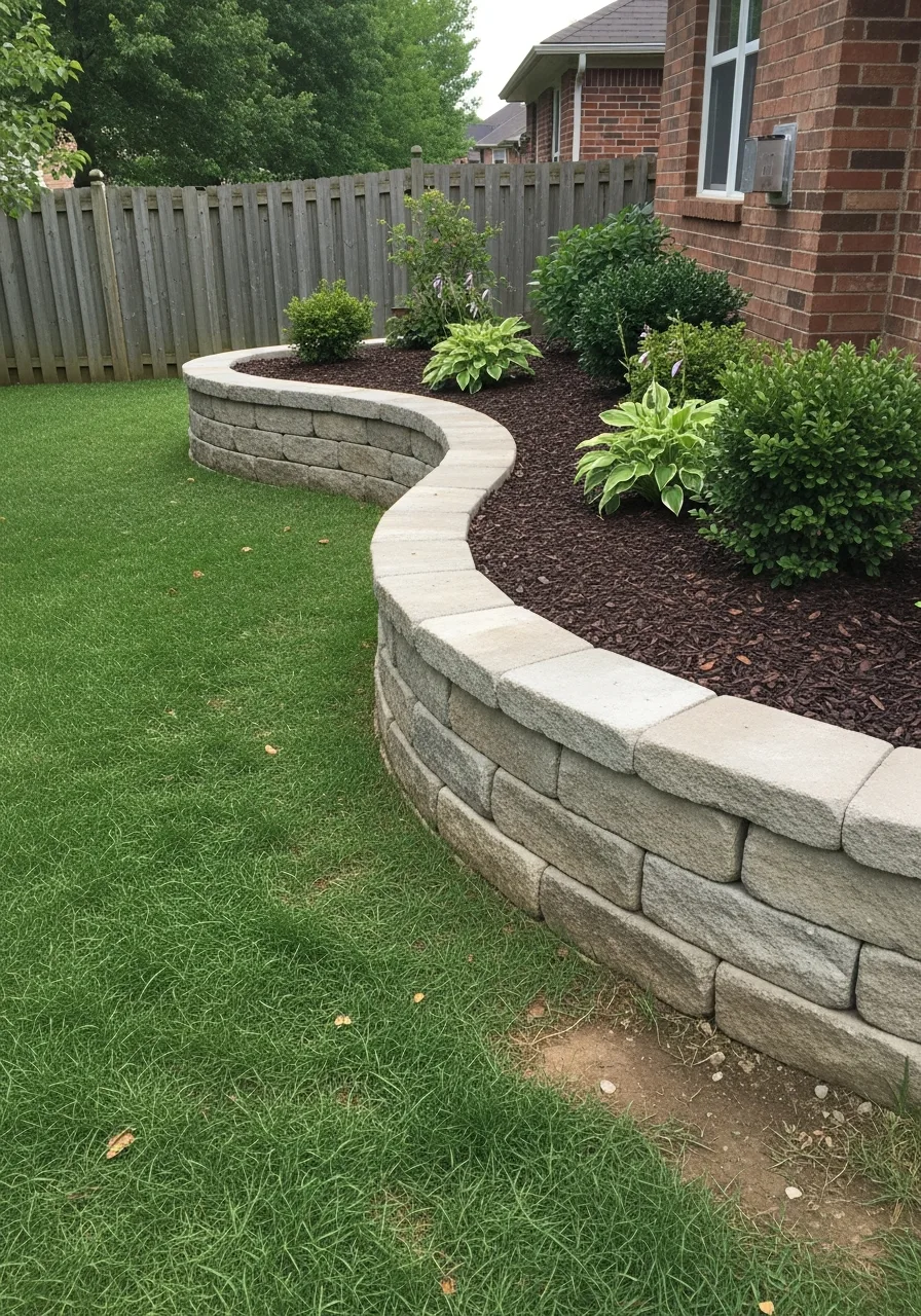 14. Curved Retaining Wall Design