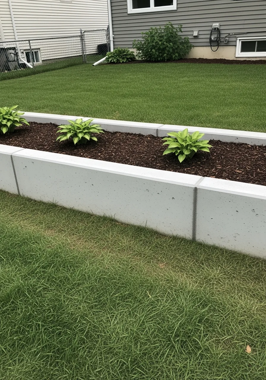 20. Minimalist Retaining Wall