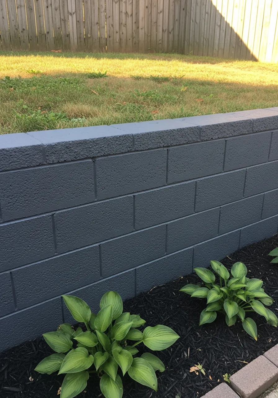 25. Painted Retaining Wall