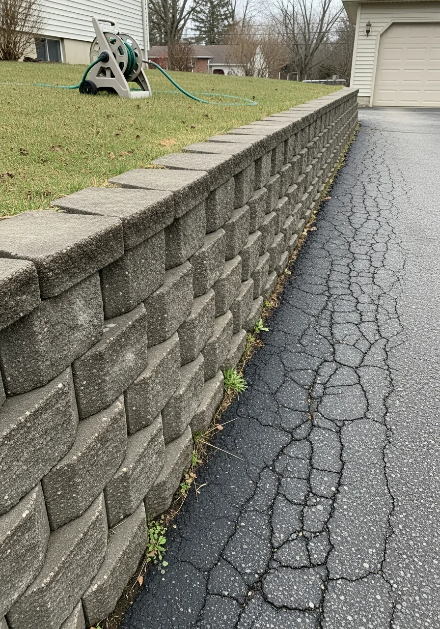 28. Driveway Retaining Wall