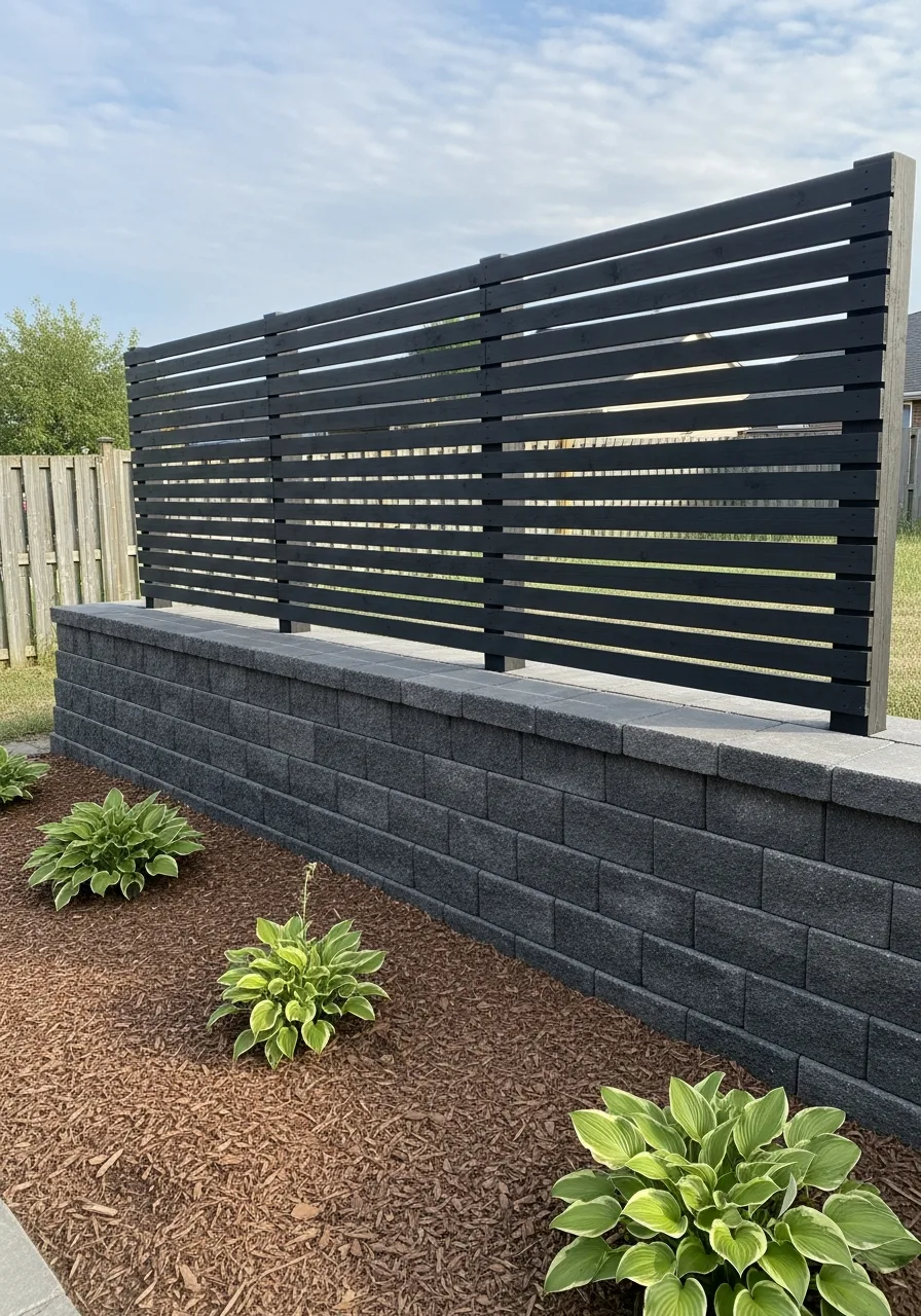 38. Wall With Privacy Screen