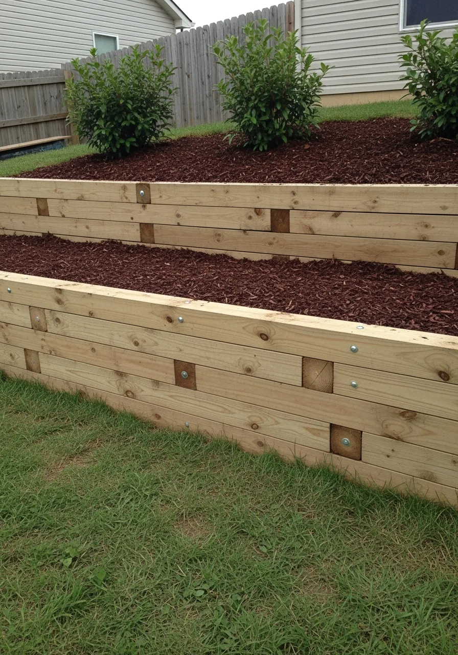 5. Timber Retaining Wall