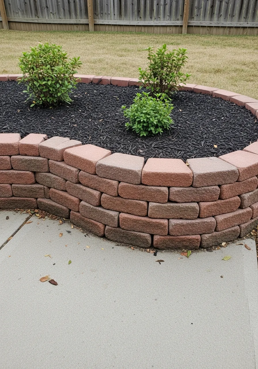 7. Brick Retaining Wall