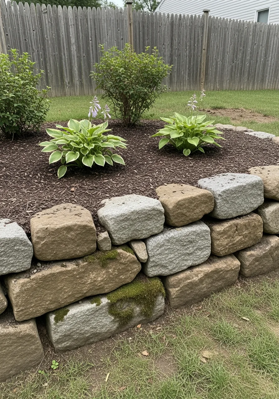 9. Boulder Retaining Wall