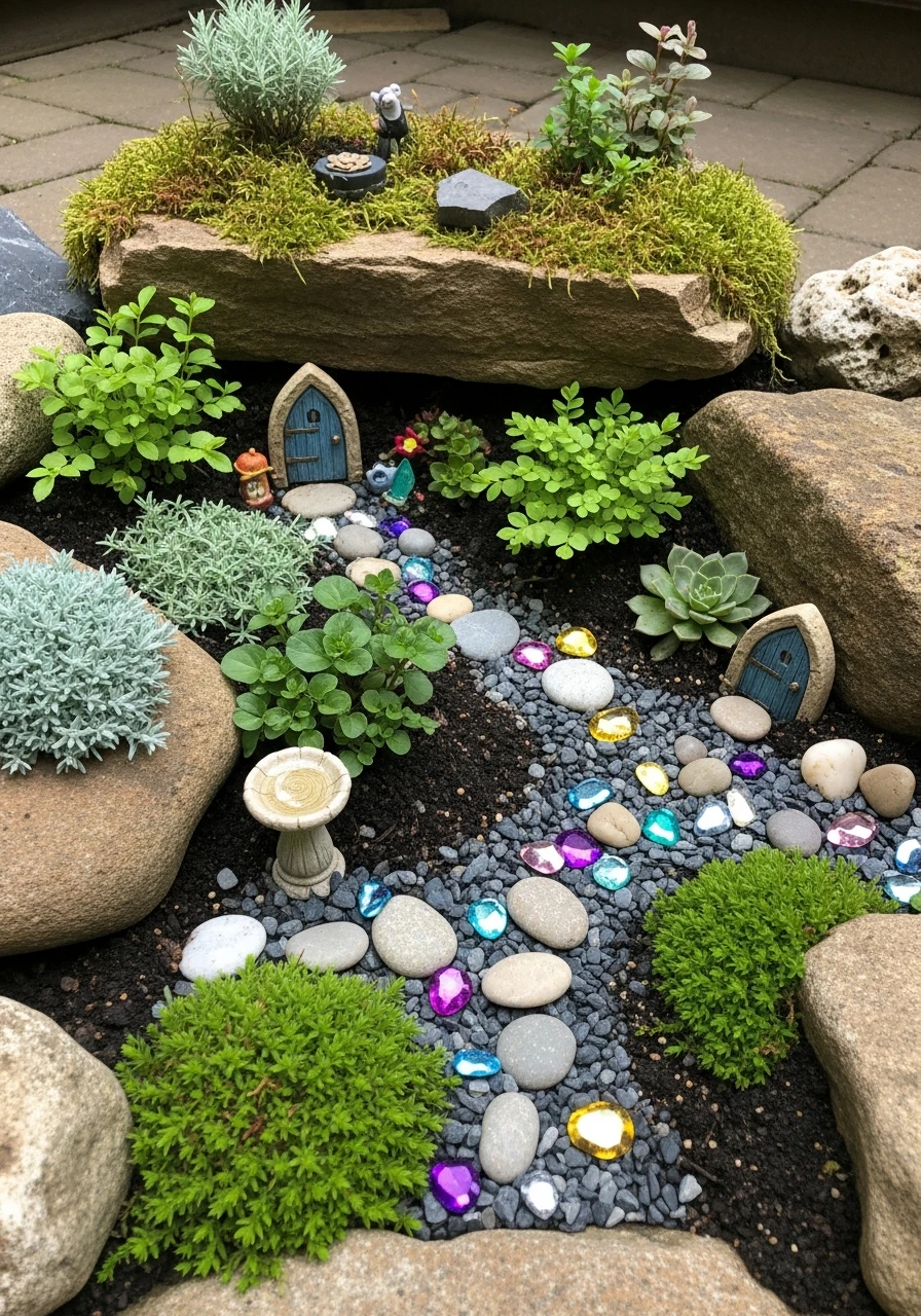 Fairy Garden Rocks - 35 Gorgeous Rock Garden Ideas for Your Backyard Oasis!