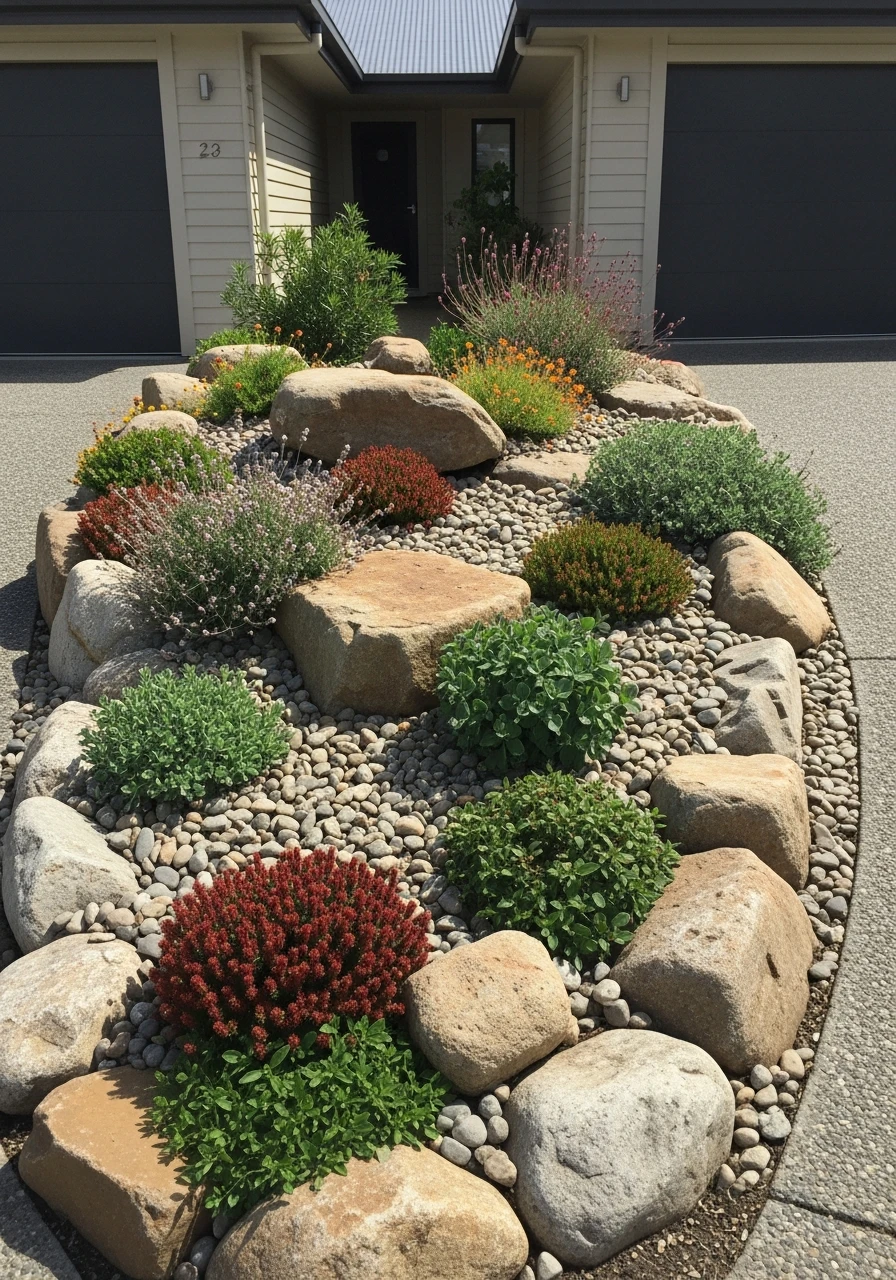 Native Plant Garden - 35 Gorgeous Rock Garden Ideas for Your Backyard Oasis!
