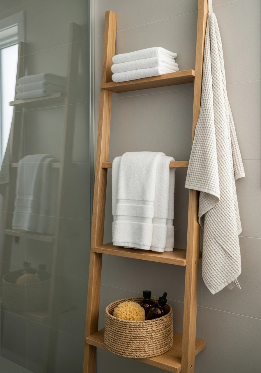 Lean-to Ladder Shelf