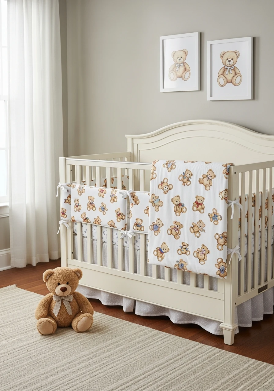 Bear Crib Bedding - 25 Cozy Teddy Bear Nursery Ideas You'll Adore