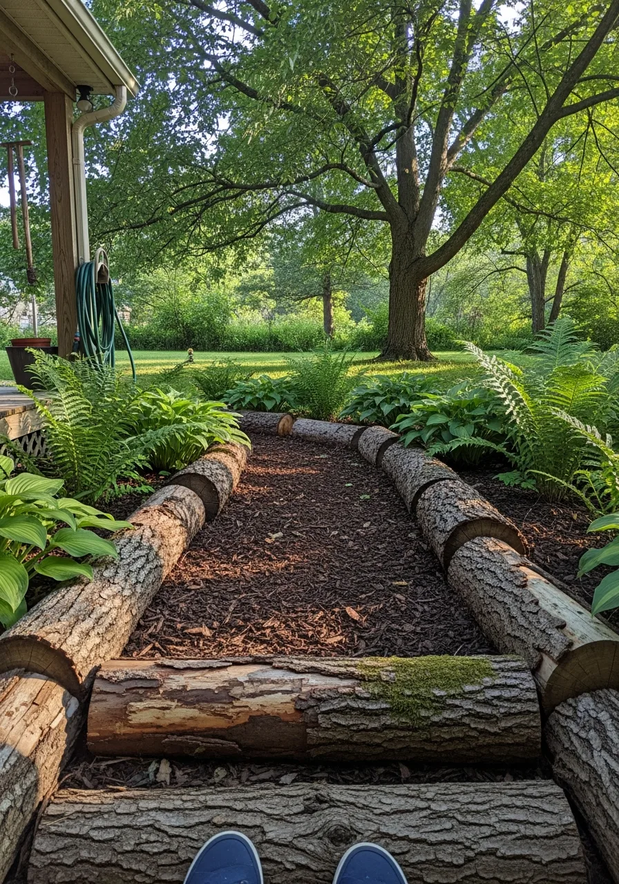 40. Log Pathway Borders