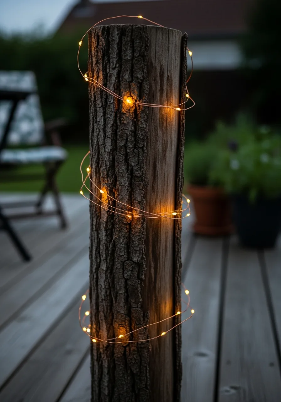 41. Log Fairy Light Feature