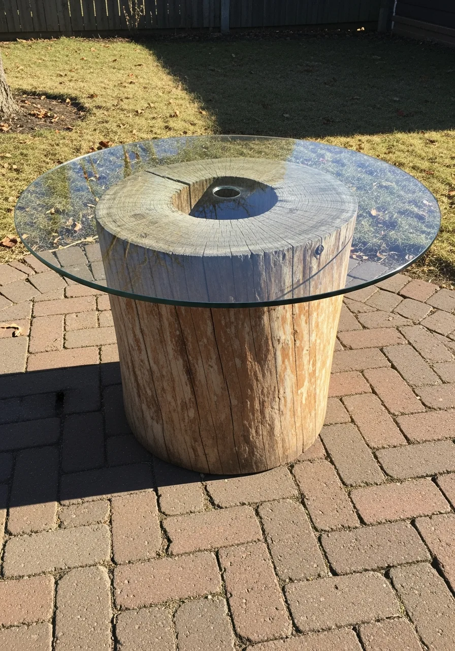 26. Patio Table with Glass