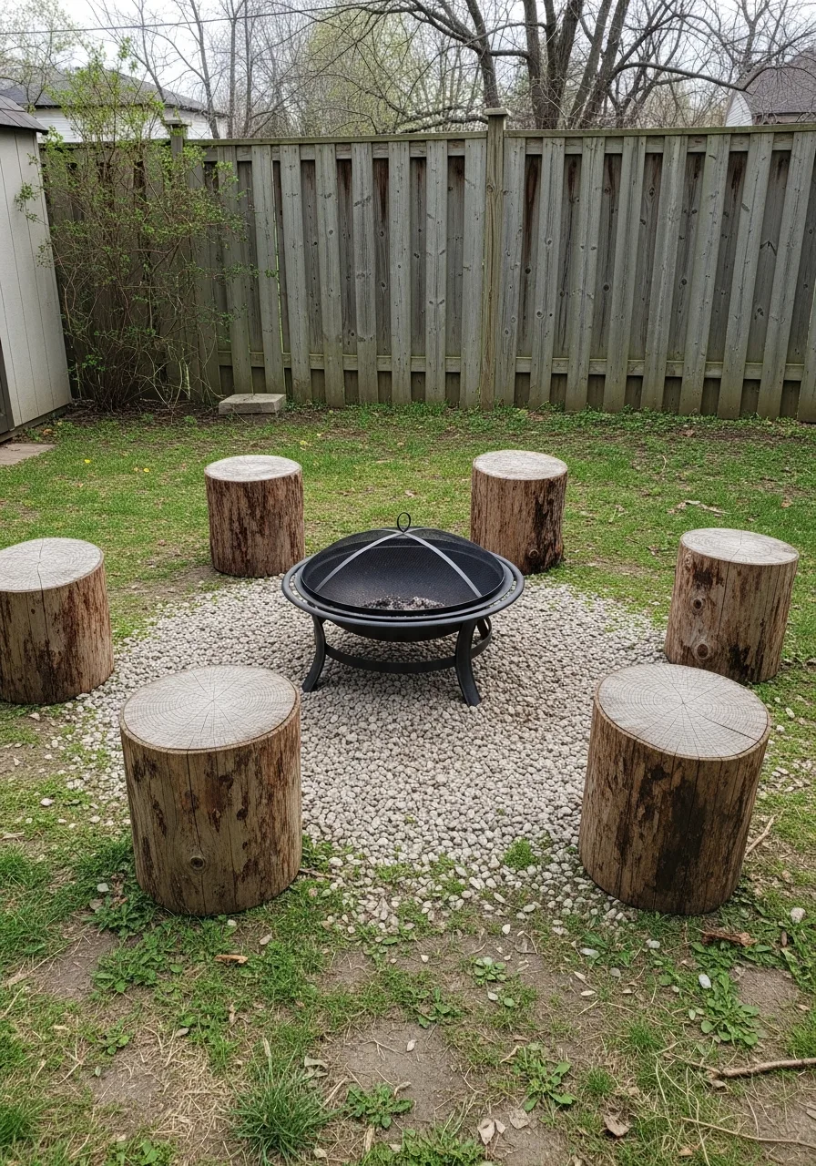 6. Fire Pit Seating Area