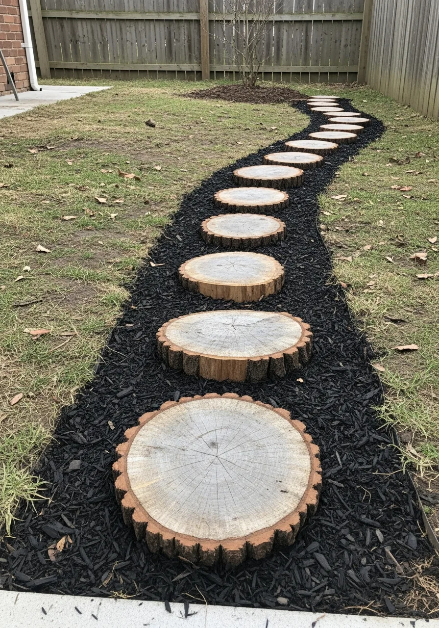 8. Stump Garden Pathway Slices