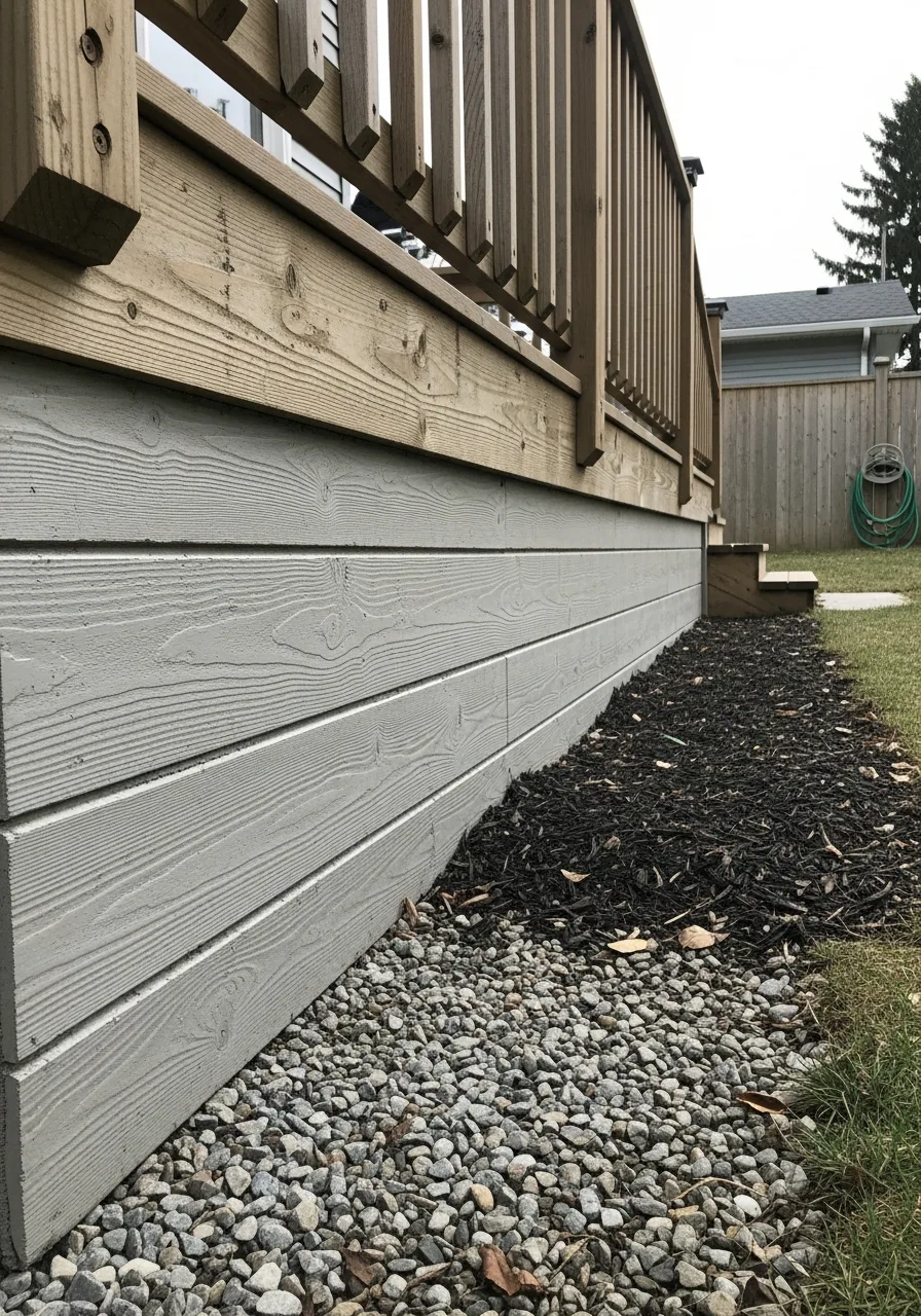 10. Board-Formed Concrete Skirting