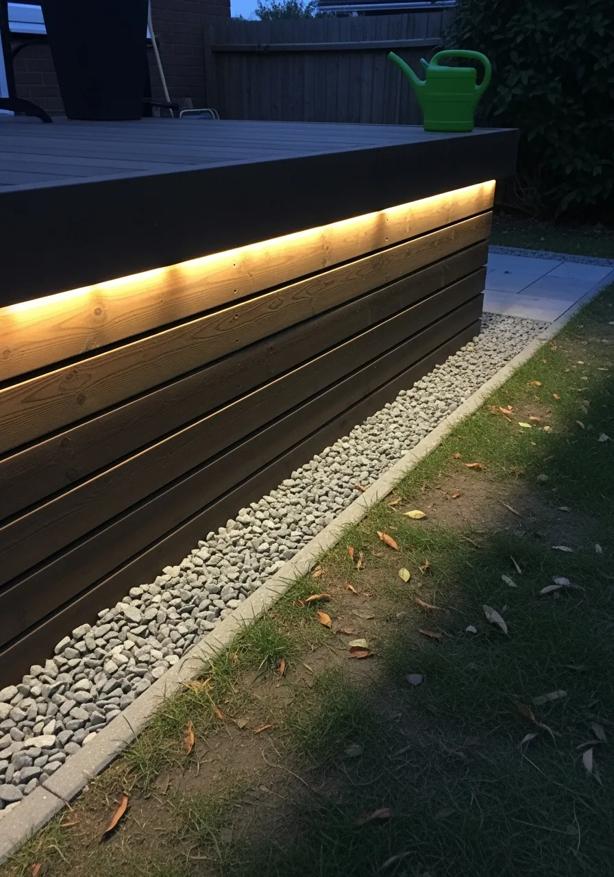 26. Skirting With Built-In Lighting