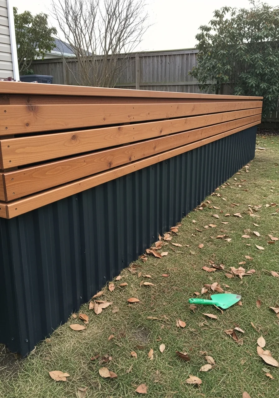 29. Mixed Material Skirting Design